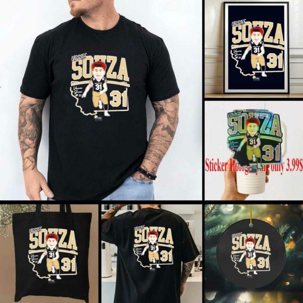 Vinnie Souza Montana State Bobcats caricature ’25 shirt