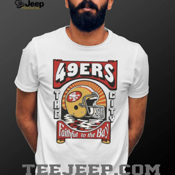 Vintage 49ers Football Faithful to The Bay Retro San Francisco Shirt