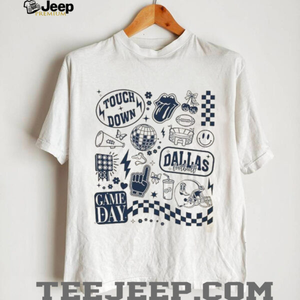 Vintage Dallas Football Doodle Season Sublimation Shirt