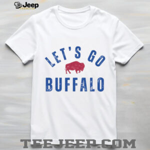 Vintage Distressed Style Let's Go Buffalo Football Backers Tailgate Shirt