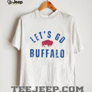 Vintage Distressed Style Let's Go Buffalo Football Backers Tailgate Shirt