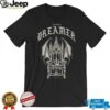 Vintage Gothic Bat Skull Roses Shirt