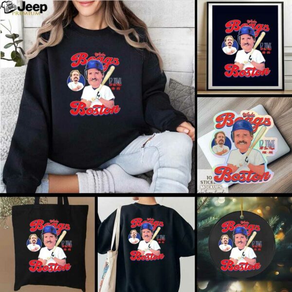 Wade Boggs Boston Red Sox 12 Time All Star Player comic shirt