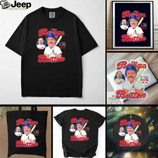 Wade Boggs Boston Red Sox 12 Time All Star Player comic shirt