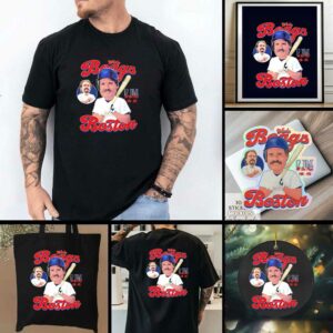 Wade Boggs Boston Red Sox 12 Time All Star Player comic shirt
