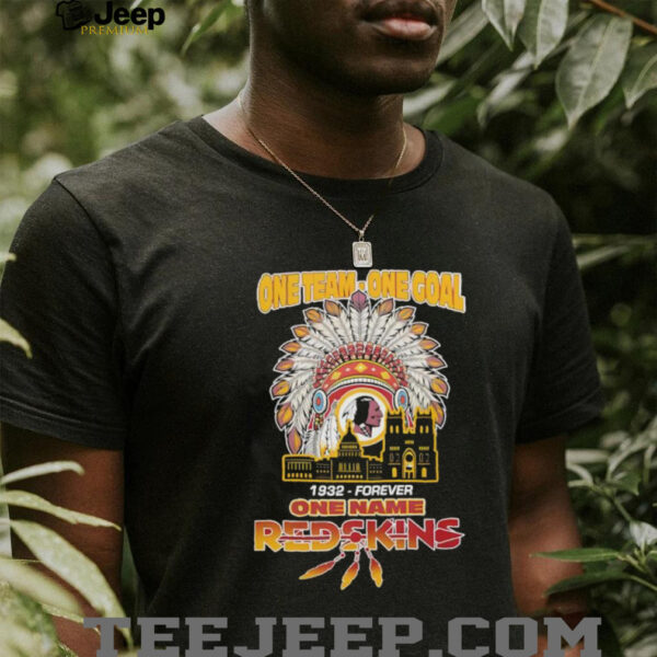 Washington Commanders Native american one team one goal 1932 forever one name Redskins shirt