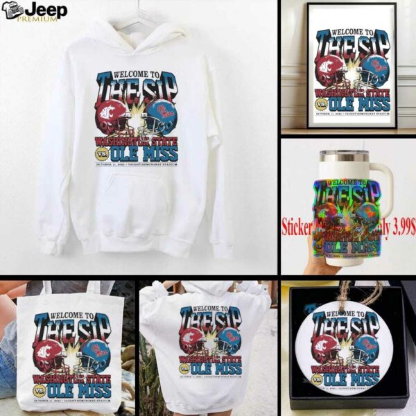Washington State Cougars vs. Ole Miss Rebels welcome to the sip 2025 shirt
