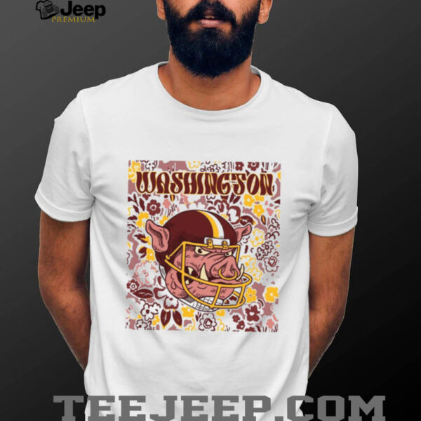 Washington Team Mascot Floral Spirit Shirt