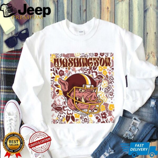 Washington Team Mascot Floral Spirit Shirt
