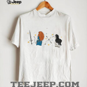 Watercolor Disney Brave Merida Princess Sketch T Shirt