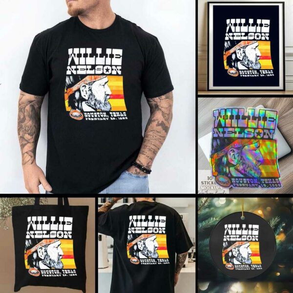 Willie Nelson Houston Texas February 1985 shirt