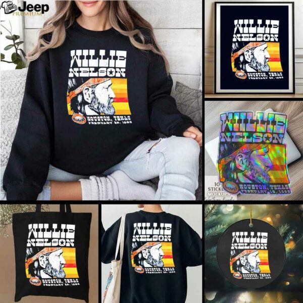 Willie Nelson Houston Texas February 1985 shirt