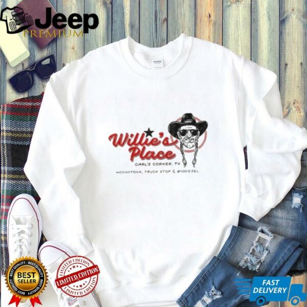 Willie Nelson Willie’s Place Carl’s Corner TX Tour Shirt