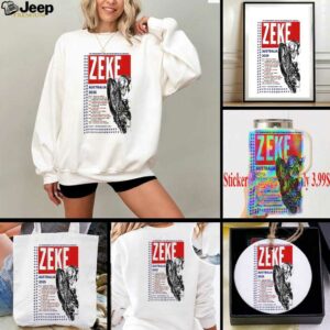 Zeke Australia 2025 Tour T shirts