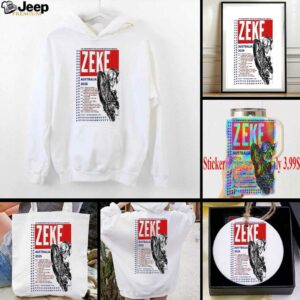 Zeke Australia 2025 Tour T shirts