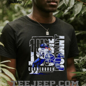 14 Go Durant Cornerback football player graphic shirt