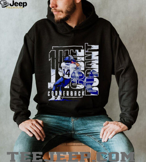 14 Go Durant Cornerback football player graphic shirt