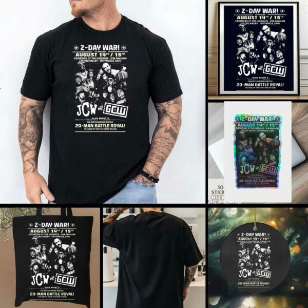2 Day War JCW VS GCW Shirt