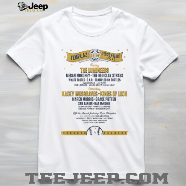 2025 Extra Innings Festival AZ 2025 extra world series lineup logo shirt