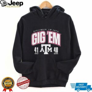 Aggies beat Notre Dame 41 40 Gig ‘Em 2025 Score shirt