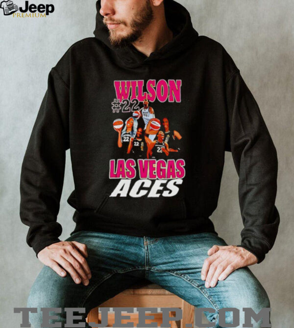 Aja Wilson #22 Aces Basketball Player Graphic Shirt