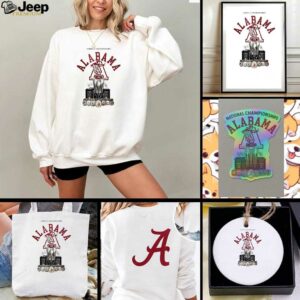 Alabama Crimson Tide celebrating 100 years of national championship trophy...