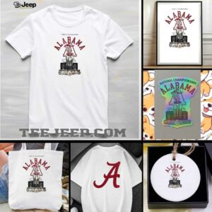 Alabama Crimson Tide celebrating 100 years of national championship trophy shirt