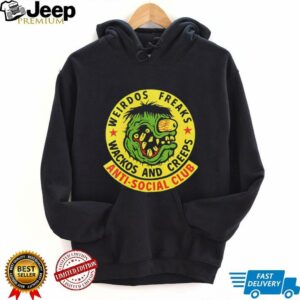 Anti Social Club weirdos freaks wackos and creeps logo shirt