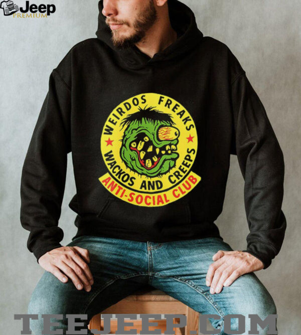 Anti Social Club weirdos freaks wackos and creeps logo shirt