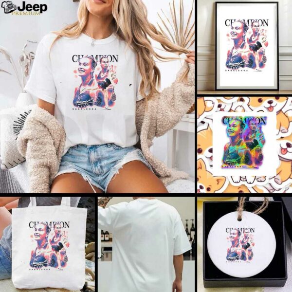 Aryna Sabalenka Tennis Champion signature graphic shirt