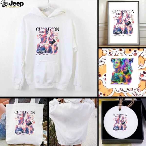 Aryna Sabalenka Tennis Champion signature graphic shirt