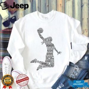 Assist Defense Rebound Free Throw Block Slam Dunk Dribble Basketball shirt