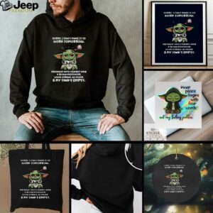 Baby Yoda sorry I cant make it to work tomorrow mechanic says I clearly have a blown motivator t shirt