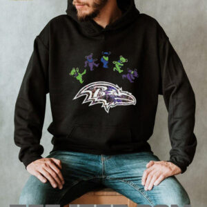 Baltimore Ravens x Grateful Dead night 2025 bears logo shirt