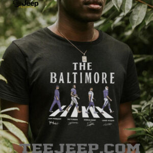 Baltimore Walking Road Signatures Football Shirt, Gift For Fan Football Unisex