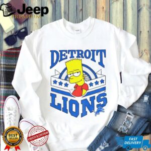 Bart x Detroit Lions Football NFL 2025 cartoon shirt