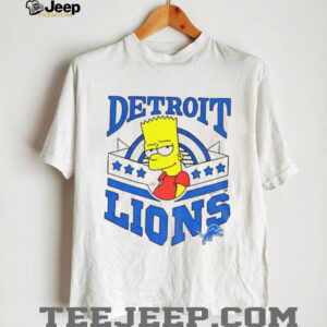 Bart x Detroit Lions Football NFL 2025 cartoon shirt