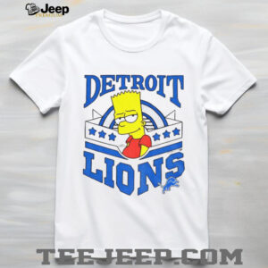 Bart x Detroit Lions Football NFL 2025 cartoon shirt