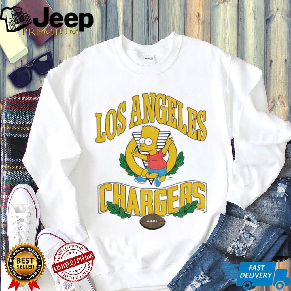 Bart x Los Angeles Chargers Football NFL 2025 cartoon shirt Bart x Los Angeles Chargers Football NFL 2025 cartoon shirt