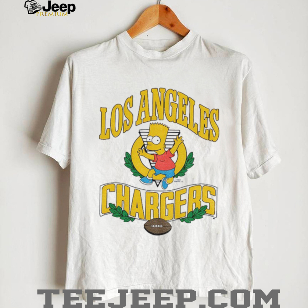 Bart x Los Angeles Chargers Football NFL 2025 cartoon shirt Bart x Los Angeles Chargers Football NFL 2025 cartoon shirt