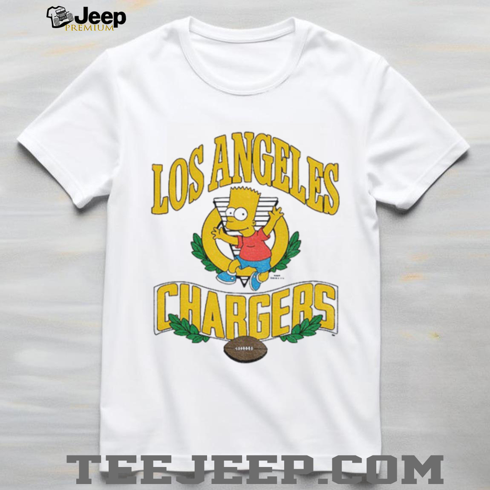Bart x Los Angeles Chargers Football NFL 2025 cartoon shirt Bart x Los Angeles Chargers Football NFL 2025 cartoon shirt