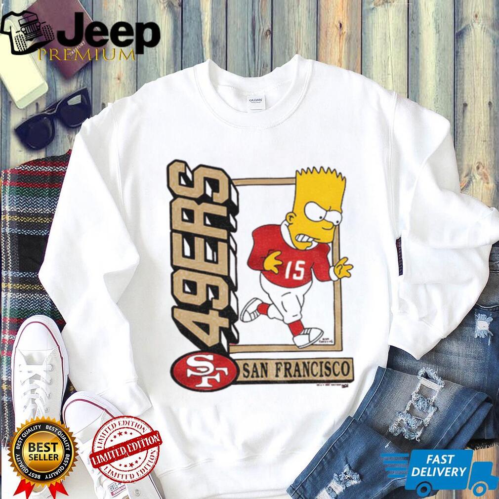 Bart x San Francisco 49ers Football NFL 2025 cartoon shirt Bart x San Francisco 49ers Football NFL 2025 cartoon shirt