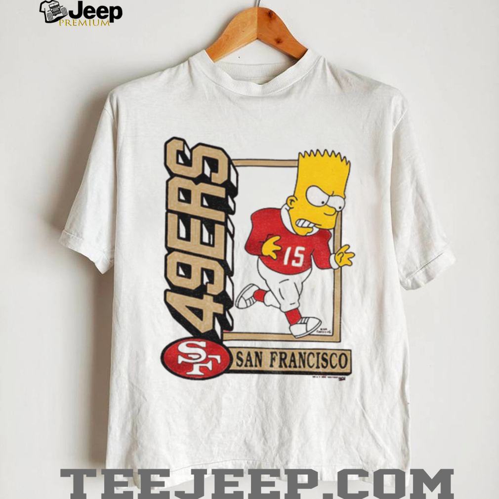 Bart x San Francisco 49ers Football NFL 2025 cartoon shirt Bart x San Francisco 49ers Football NFL 2025 cartoon shirt