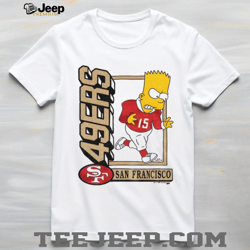 Bart x San Francisco 49ers Football NFL 2025 cartoon shirt Bart x San Francisco 49ers Football NFL 2025 cartoon shirt