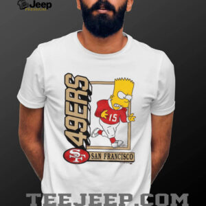 Bart x San Francisco 49ers Football NFL 2025 cartoon shirt