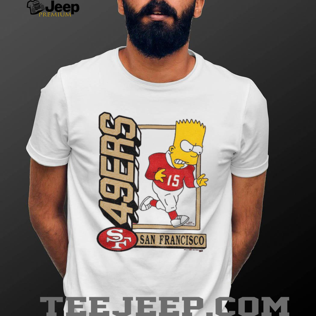 Bart x San Francisco 49ers Football NFL 2025 cartoon shirt Bart x San Francisco 49ers Football NFL 2025 cartoon shirt