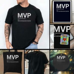 Becky Hammon wearing MVP definition the conversation starter shirt
