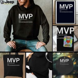 Becky Hammon wearing MVP definition the conversation starter shirt