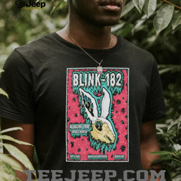 Blink 182 Fall Tour 2025 Darien Center NY Poster Long Sleeve