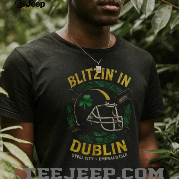 Blitzin’ in Dublin Pittsburgh Steelers x Ireland Football shirt